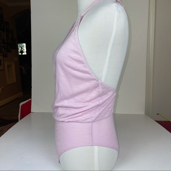 NEW Blue Life Lilac Deep V Haley Halter Bodysuit XS - Picture 9 of 14